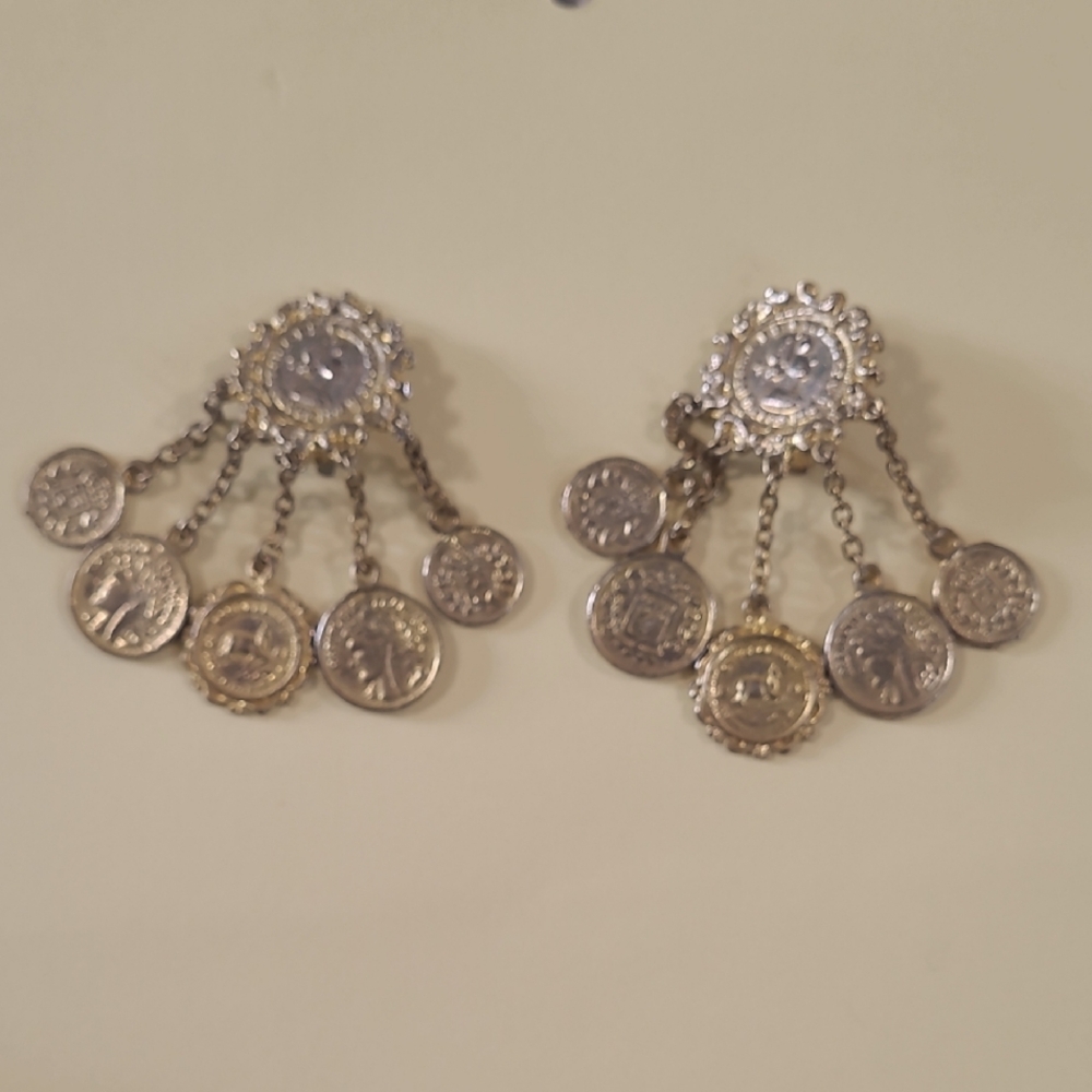 Elegant Vintage Coin Dangle Earrings